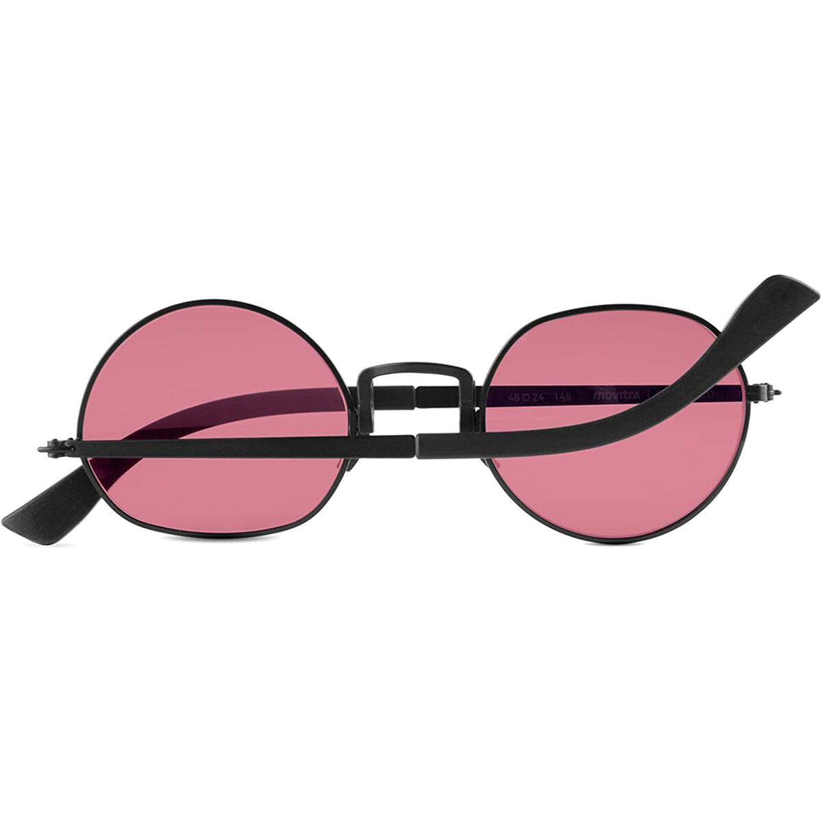 Unisex sunglasses Movitra GIRL ROUND BLACK