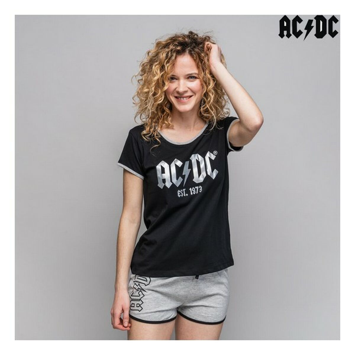 Pajamas ACDC Woman Black