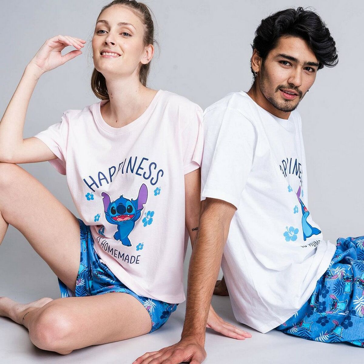 Pyjamat Stitch Nainen Sininen